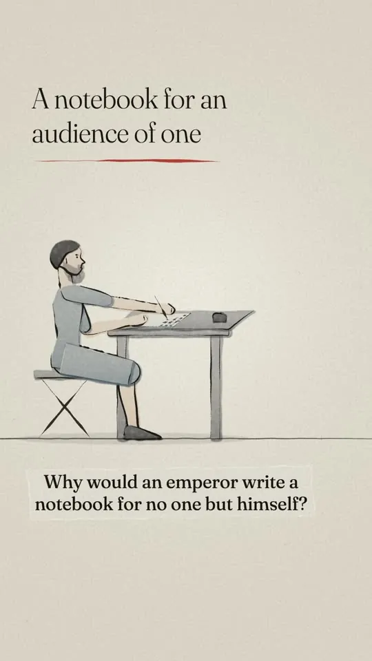 Ink and Wash style: an ink drawing of a man writing alone at a desk